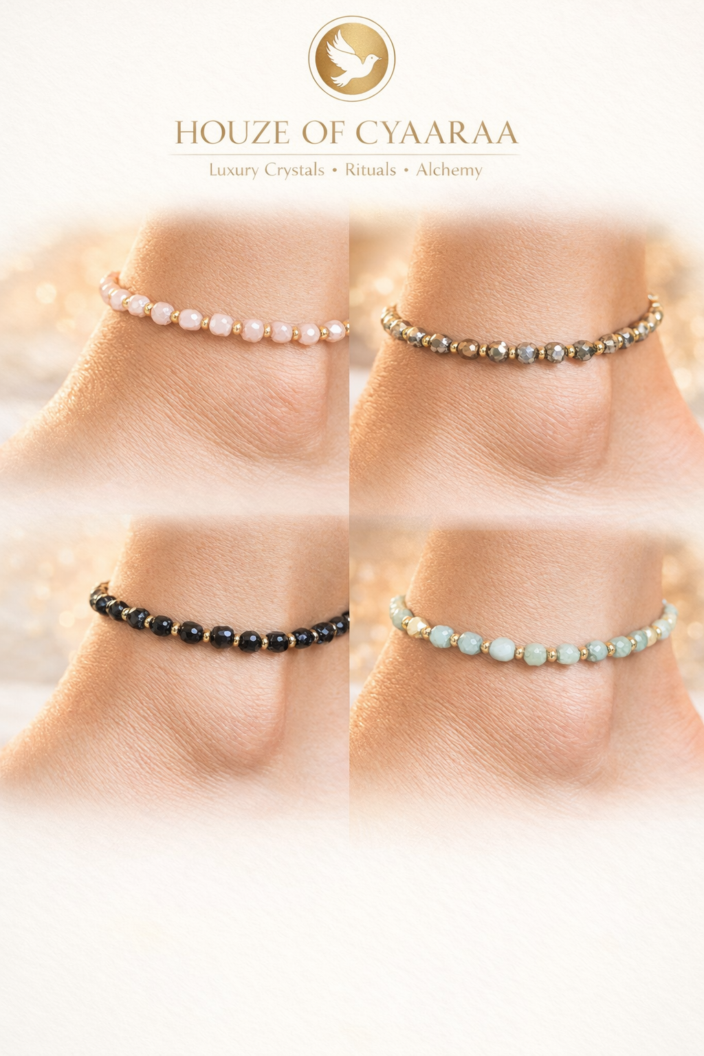 CRYSTAL ANKLETS
